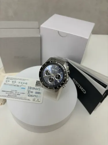 Relógio Seiko Selection Spirit SBTR027 Cronógrafo Azul - Original Japão | Novo Full Set