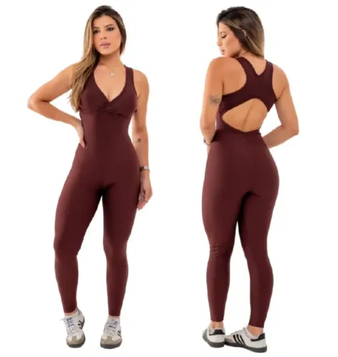 Macacão longo feminino lycra/suplex: 3 por R$100,00