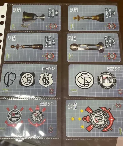Lote de cartões do Corinthians