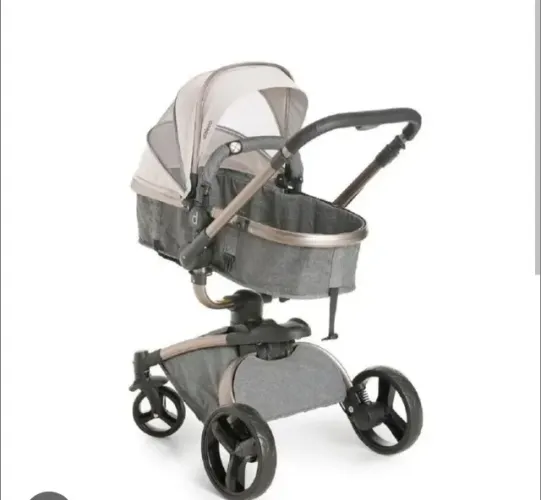 Carrinho de bebê luxo dzieco vulkan 360 grau com bebê conforto e base completo 