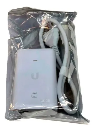 Injetor Poe Ubiquiti 802.3at 48v 30w 10/100/1000 U-poe-at