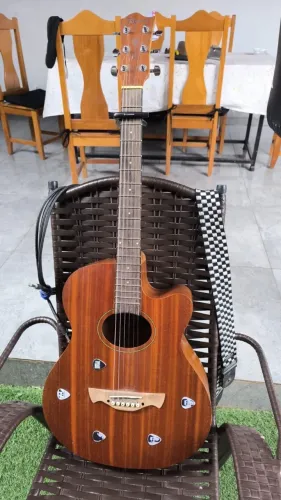 Violão Eletroacústico Tagima Dallas Mahogany cordas em aço 0,9 Guitarra.