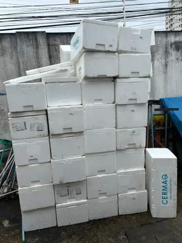 Caixa de isopor para pescado