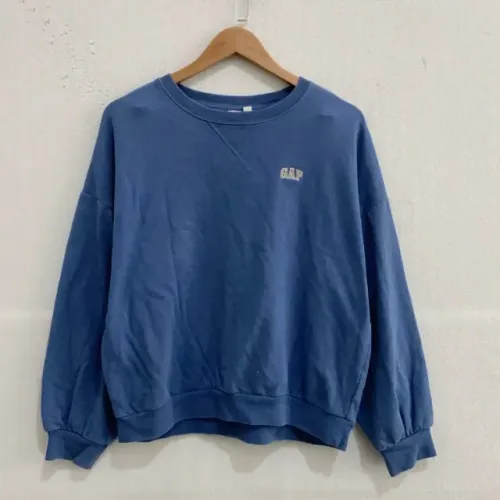 Moletom GAP Gola Careca, Azul, Tamanho M - Usado