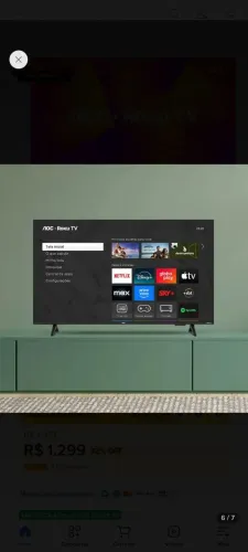 Tv oac 43 polegadas na caixa com nota fiscal