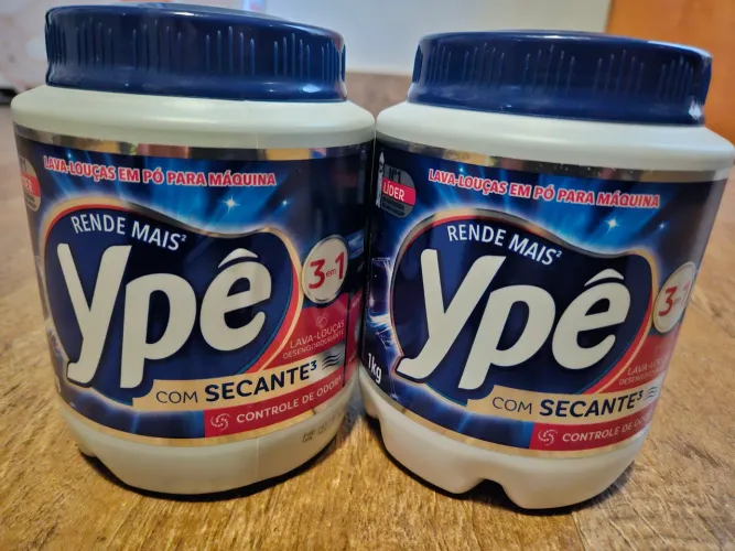 Detergente ype para máquina de lavar louça - 2 unidades de 1kg cada