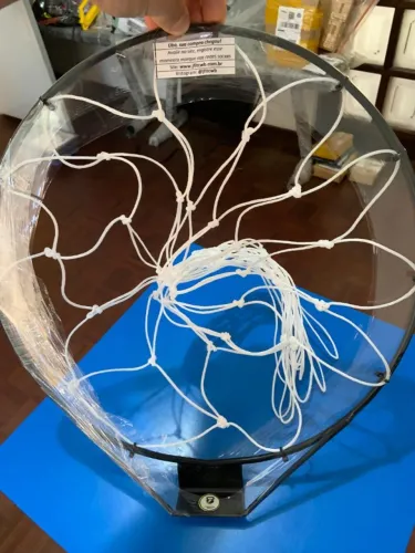 Aro de basquete com rede para bola grande
