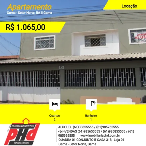 Aluga Apartamento Quadra 02 Conjunto E Setor Norte
