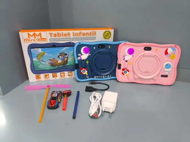 Tablet Infantil Kids 128gb + 6Ram 7? Android 15.0 Acompanha brindes exclusivos