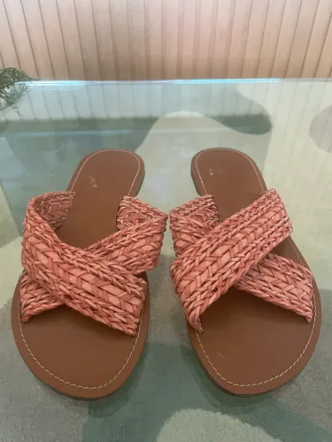 Rasteira Arezzo Laranja