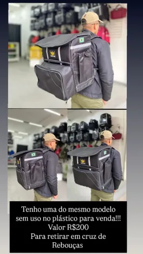 Bag para entregador nova sem uso 