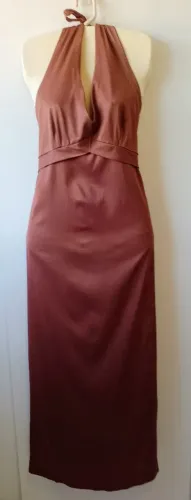 Vestido longo marrom G
