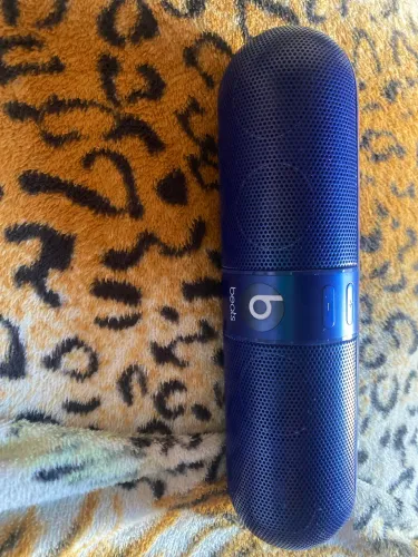 Caixa de som beats para concerto azul