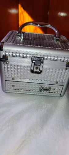 Maleta de maquiagem cisne porta jóias