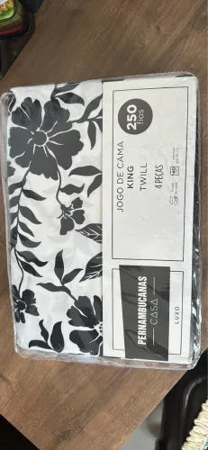 Jogo de cama king 250 fios novo 