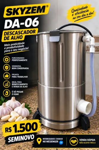 Descascador de Alho Skyzem DA-06 Seminovo R$ 1.100