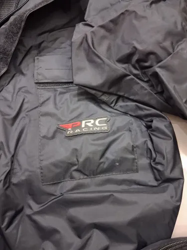 Conjunto capa de chuva para moto prc racing preta seminovo usado apenas uma vez tamanho gg