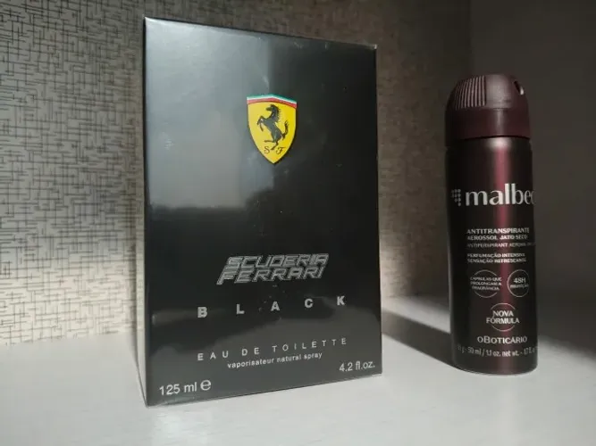 Perfume Ferrari Black 125mL+ brinde