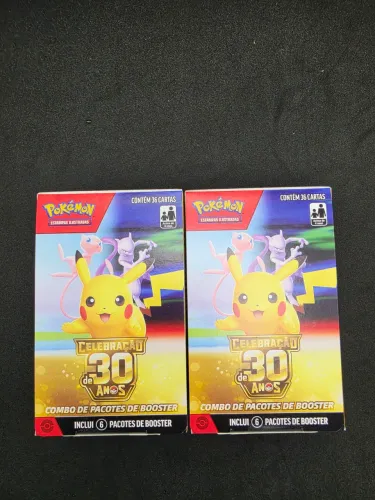 2 produtos Pokemon 30 anos Mini bb