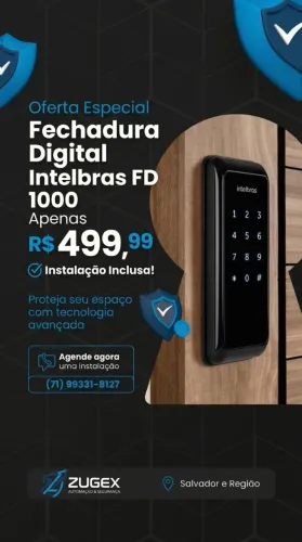 Fechadura digital FD 1000D