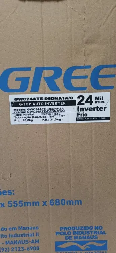 Ar condicionado GREE 24000 btu inverter