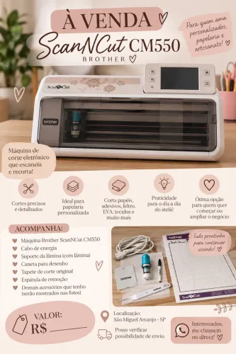 SCANNCUT CM550 À VENDA
