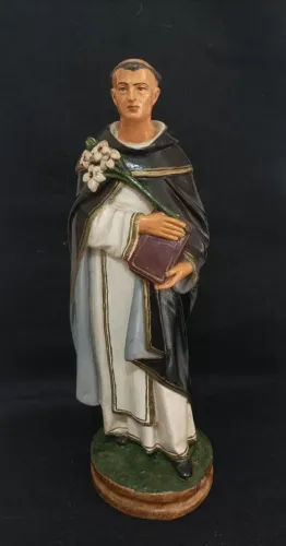Imagem em gesso São Domingos de Gusmão 39 cm