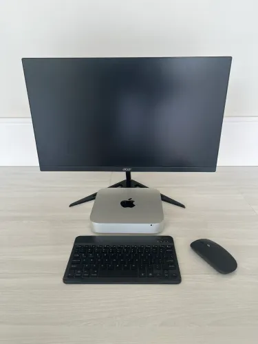 Não troco! Mac Mini 2014 i5 2.6 8GB 512SSD monitor Acer gamer 24 teclado e mouse sem fio