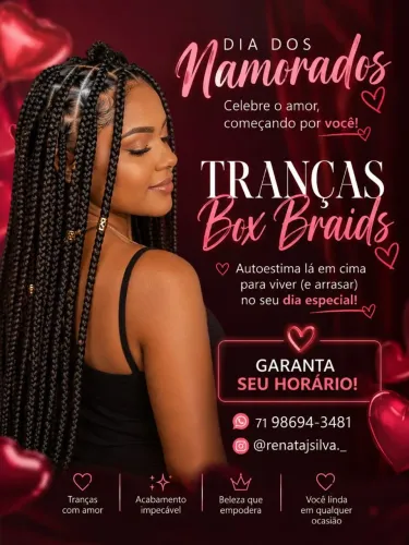 Tranças para o dia dos namorados 