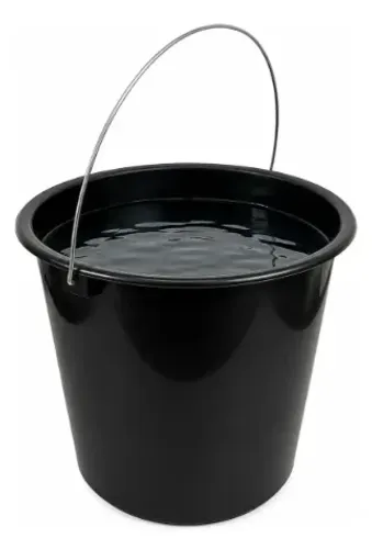 Kit 10 Baldes 10L Preto Plasvale