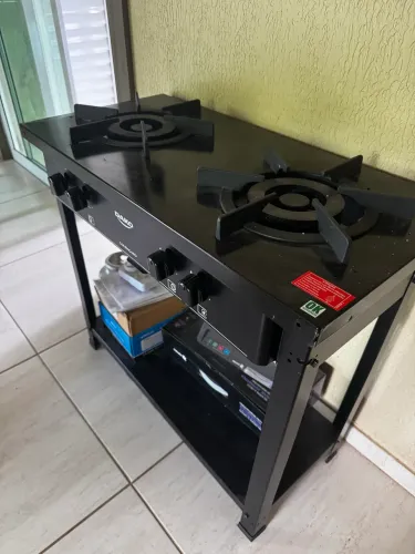 FOGÃO INDUSTRIAL 02 BOCAS BAIXA PRESSÃO