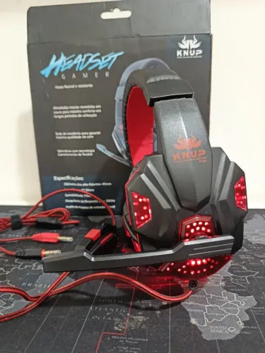 Headset gamer com led para PCs, notebook e vídeo games / SUPER PROMOÇÃO 