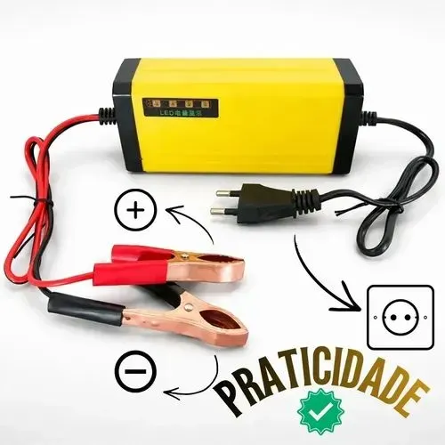 Carregador de bateria 12v para Carro e moto