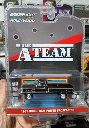 1:64 Miniatura 1981 Dodge Power Ram Prospector Esquadrão Classe A Greenlight 8 cm Lacrado