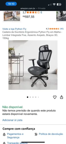 CADEIRA PHYTOM FLY PREMIUM