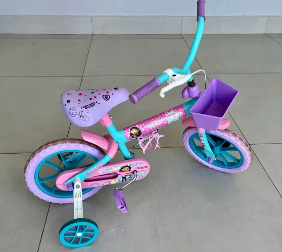 Bicicleta Infantil Verden Casa Magica Da Gabby Aro 12 Cor Verde Tiffany
