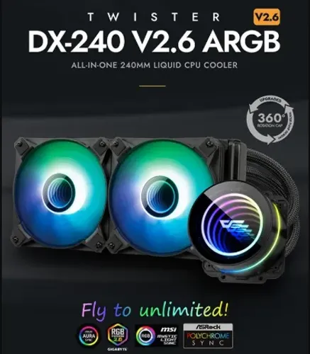 Water Cooler Aigo Darkflash Twister DX240 V2.6