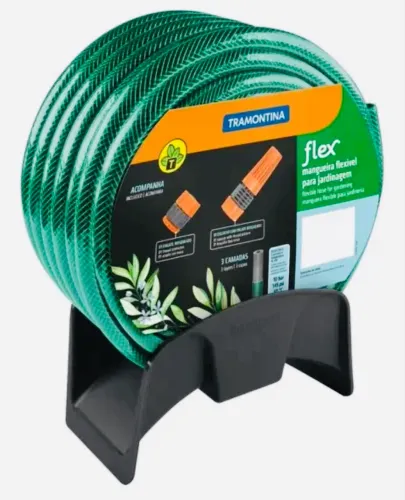 Mangueira Flexível Irrigação 20M C/Suporte E Bicos Top Tramontina