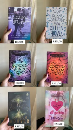 livros de romance em excelente estado