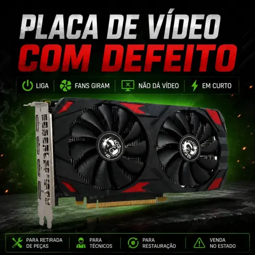 Rx580 8Gb (Defeito Leia - Descrição)