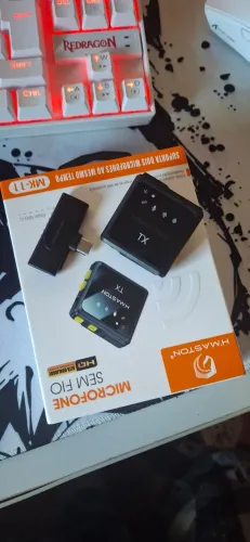 VENDO/TROCO MICROFONE DE LAPELA NOVO