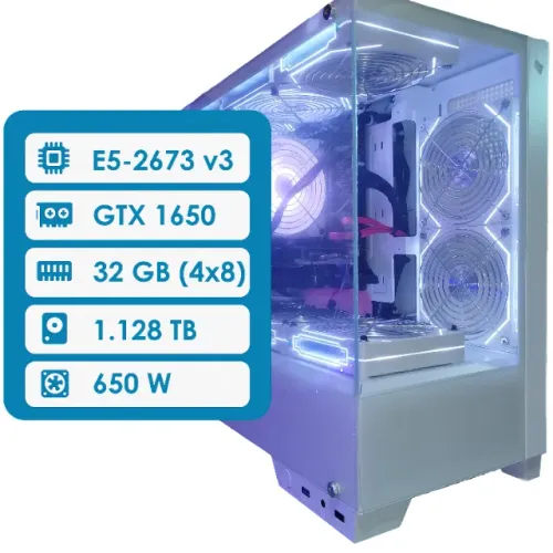 PC Gamer | Home - E5-2673 v3 / GTX 1650 / 32 GB DDR3 / SSD + HDD (1.128 TB) / 650 W