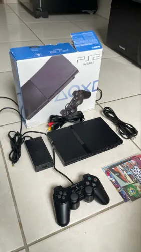 PlayStation 2 completo cabos e controle ORIGINAIS