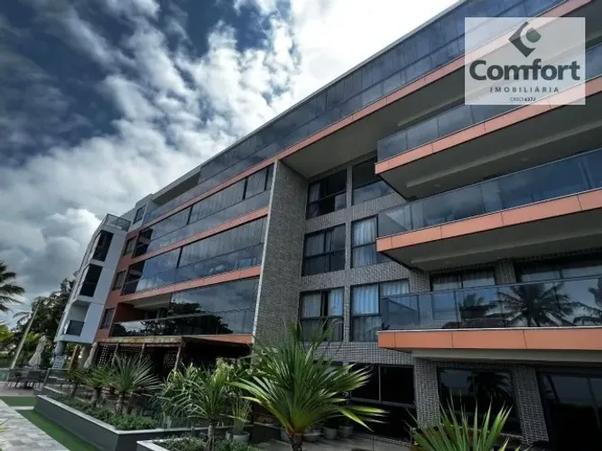 Apartamento mobiliado de 97 m² com 3 quartos sendo 1 suíte beira-mar de Intermares.