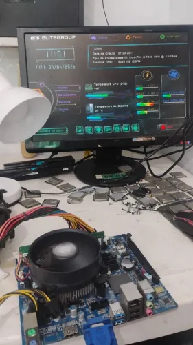 Placa mãe e processador i5 setima