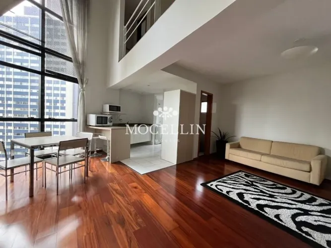 Apartamento tipo loft para locação no Bigorrilho, Curitiba/Mocellin Imóveis