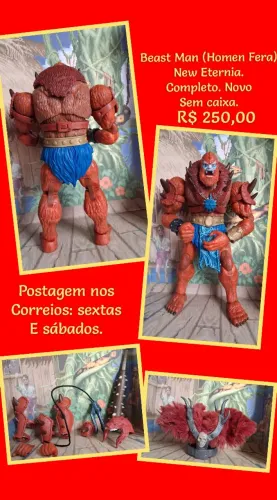 Masters of the Universe, Beast Man Homem Fera. New Eternia. MOTU.