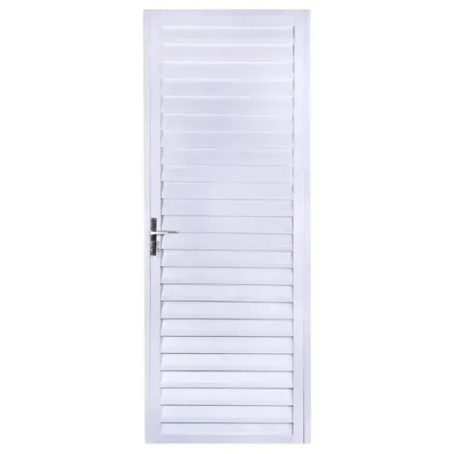 PORTA TODA VENEZIANA ALUMÍNIO BRANCO 2.10X80CM