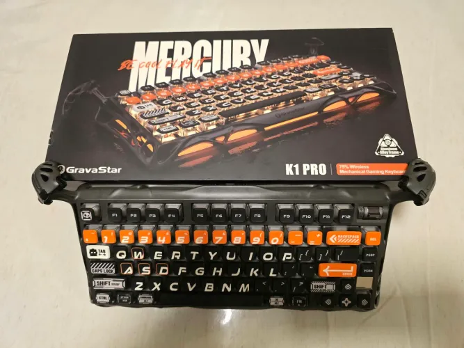 Teclado Mecânico Gamer Gravastar K1 Pro 75% Wireless