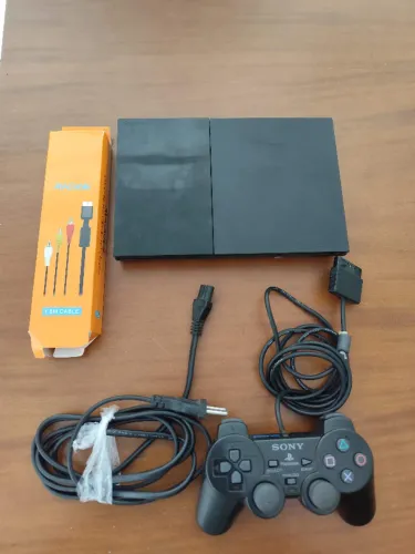 Playstation 2 Slim Preto Scph 9001 Para Opl